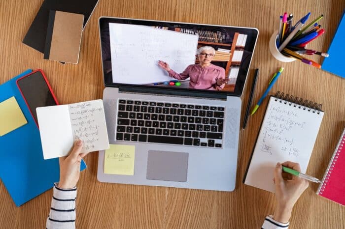 Remote learning and teaching. lawsuit brought national university settlement