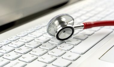 stethoscope on the keyboard, medical data privacy