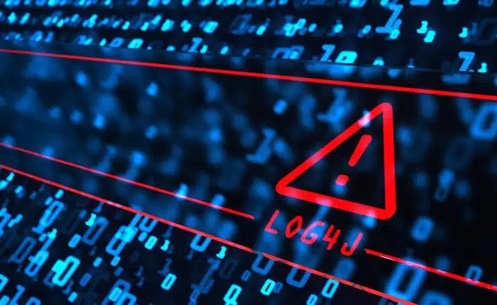 Security vulnerability Log4J detected. 3d illustration - cyber review safety board, threat