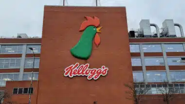 Kelloggs factory, production and processing facility where their famous cereal based breakfast products are made.