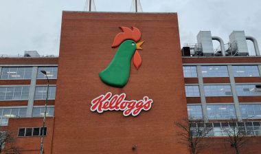 Kelloggs factory, production and processing facility where their famous cereal based breakfast products are made.