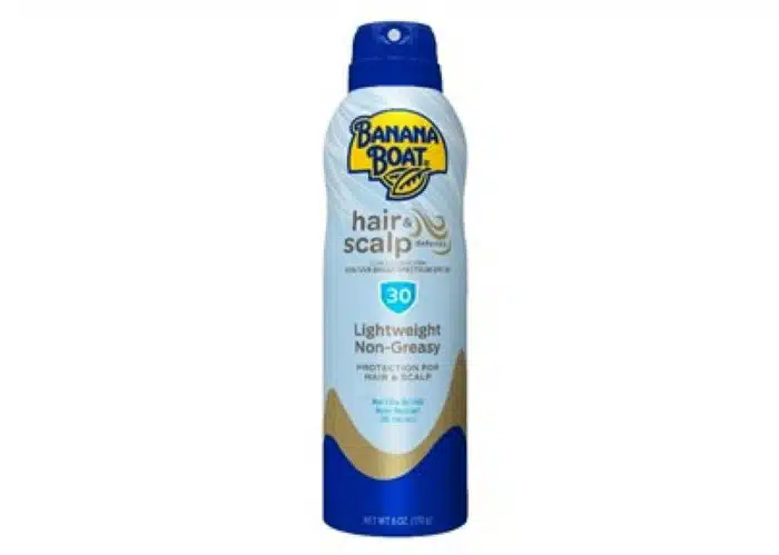 Product photo of recalled Banana Boat sunscreen.