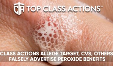 Close up of Hydrogen Peroxide bubbling on someones finger.