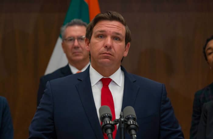 Close up of Ron DeSantis.