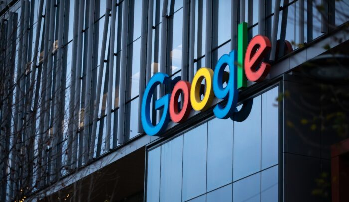 Google logo on the office building - google class action lawsuit