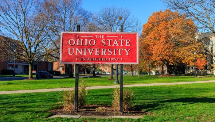 Entrance Sign at The Ohio State University