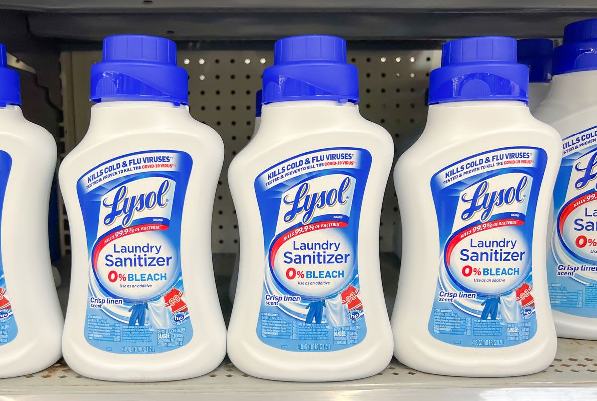 Lysol class action alleges laundry sanitizer falsely advertises it kills 99.9% of bacteria