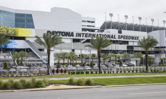 Exterior of Daytona International Speedway.