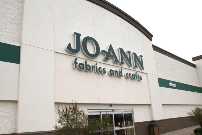 Exterior of a Jo-Ann's craft store.