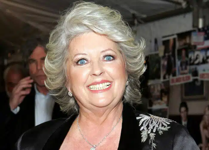 Close up of Paula Deen at an event.