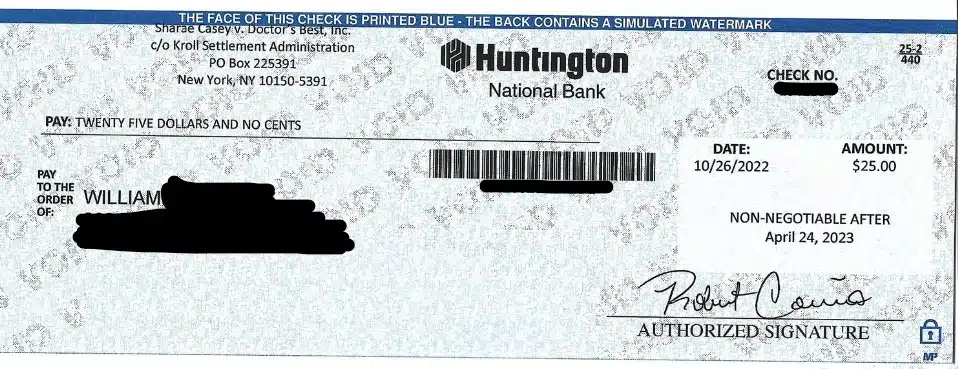 Doctor's Best Glucose check 10-31-22 mail payments