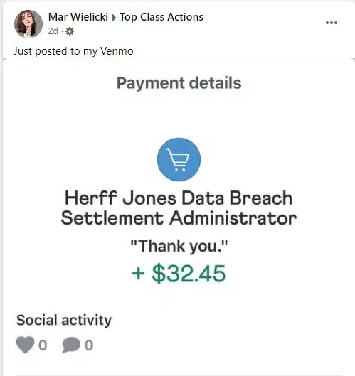 Herff Jones Data Breach FB 10-16-22 mail payments