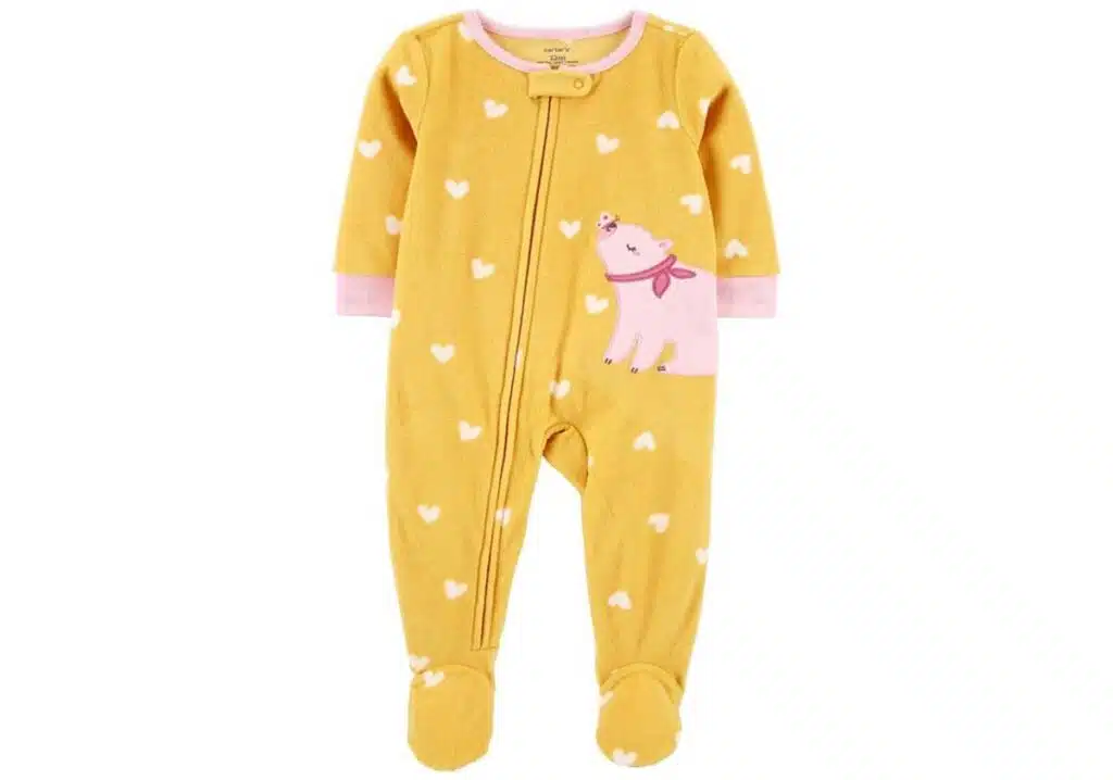 Product photo of recalled fleece pajamas.