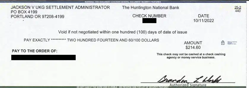 UKG FB Check 10-17-22 mail payments