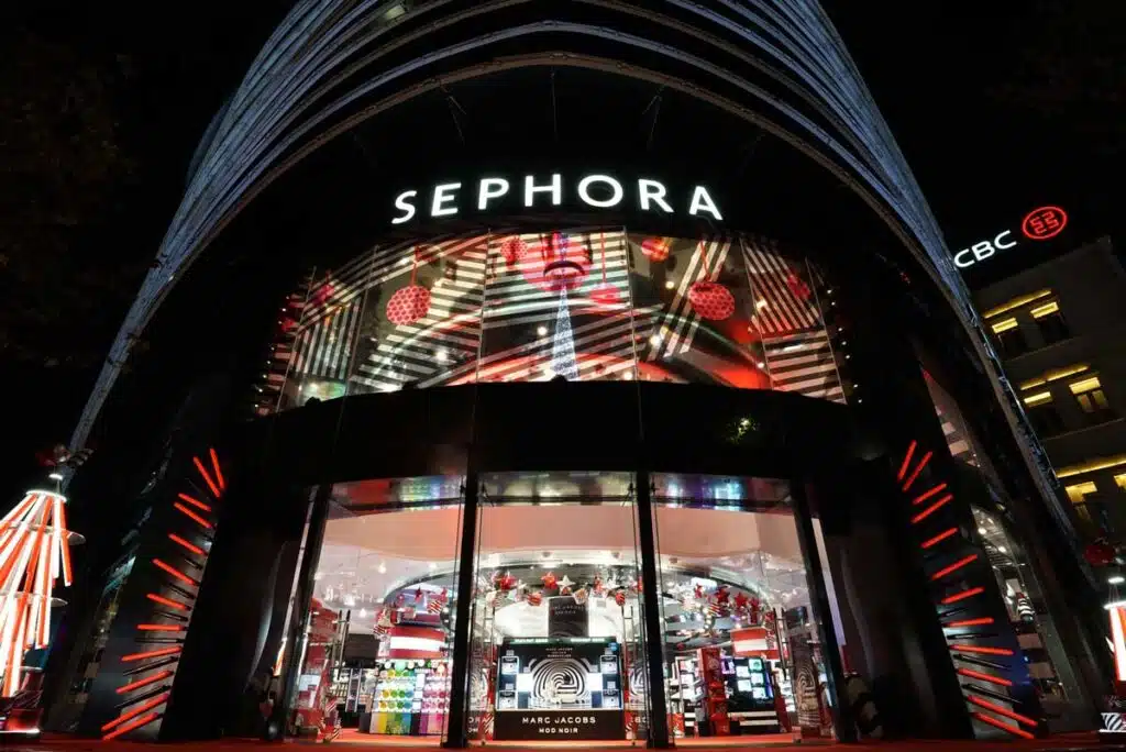 Exterior of a Sephora location.