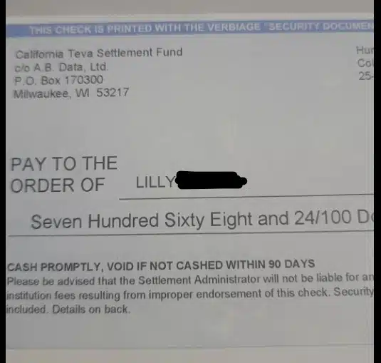 Provigil California FB 11-18-22 checks on the way