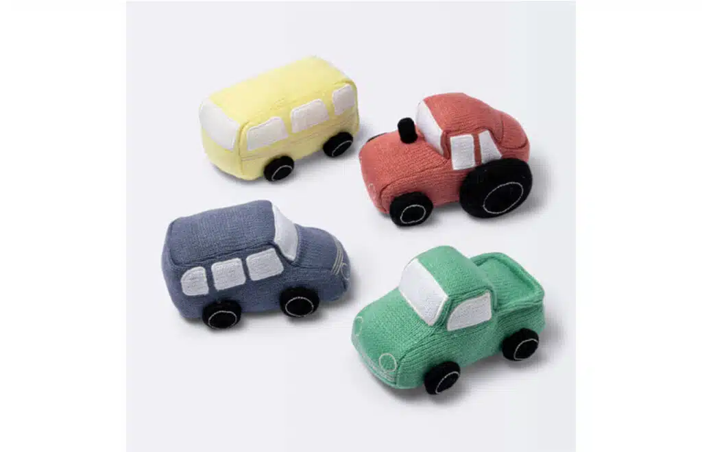 Product photo of recalled plush toy set.