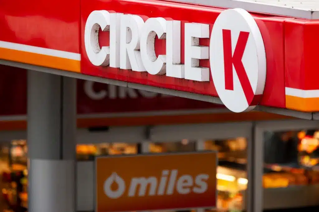 Close up of Circle K signage, representing the Circle K discrimination settlement.
