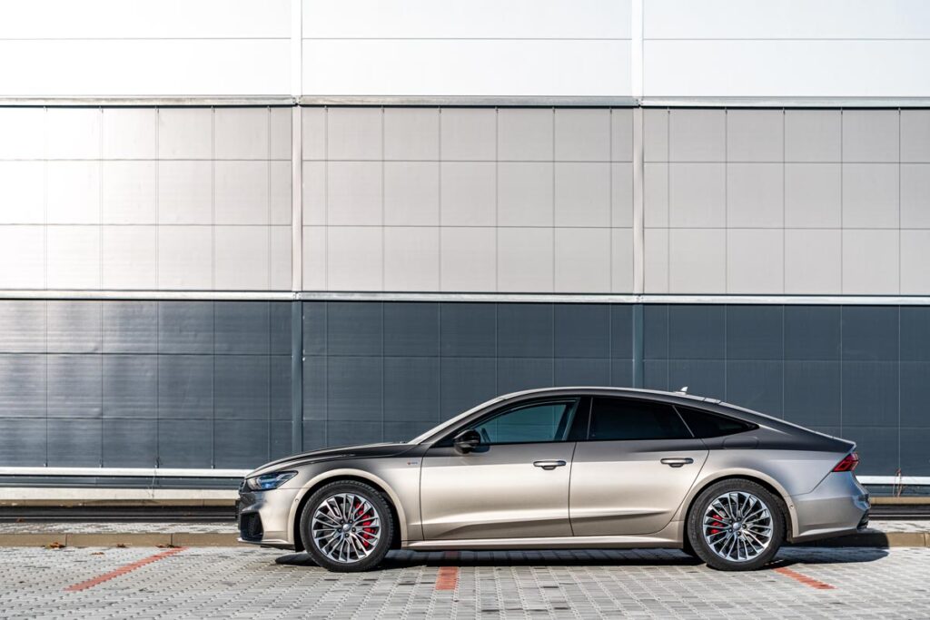 Side view of a 2020 Audi A7.
