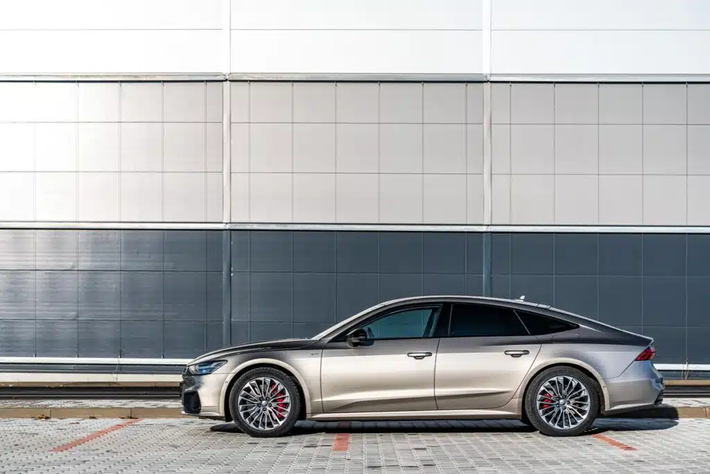 Side view of a 2020 Audi A7.