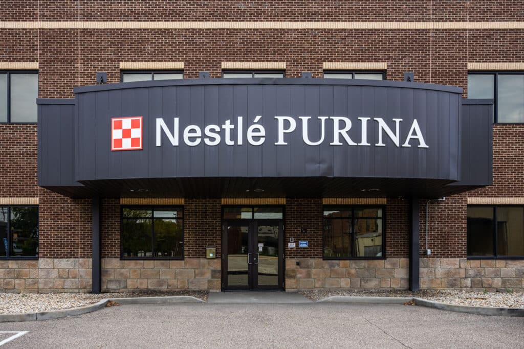 Exterior of a Nestle Purina location.