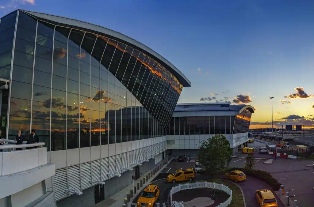 Exterior of the JFK Airport in New York.