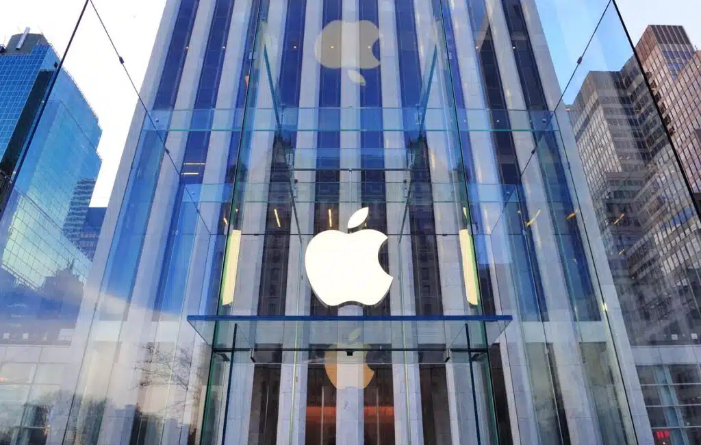Exterior of an Apple Store in New York City.