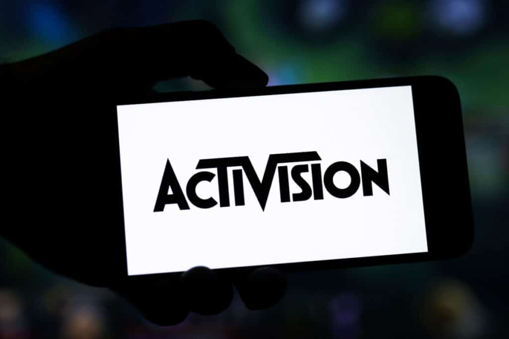 Activision Logo on Cellphone