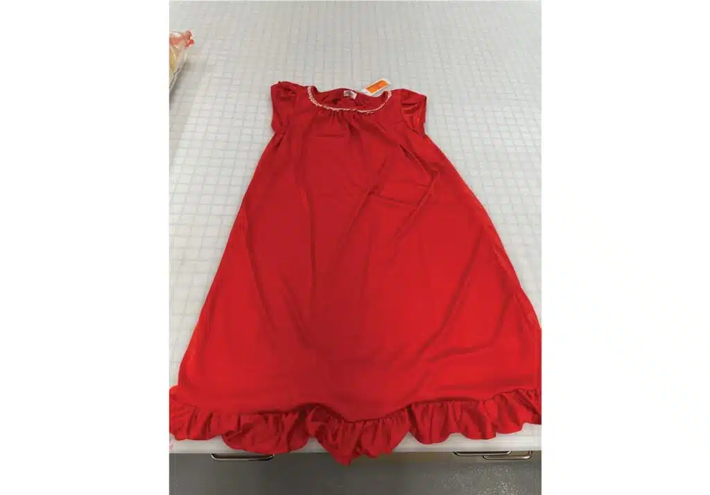 Product photo of a recalled nightgown, representing the Betsy & Lace children's nightgown recall.