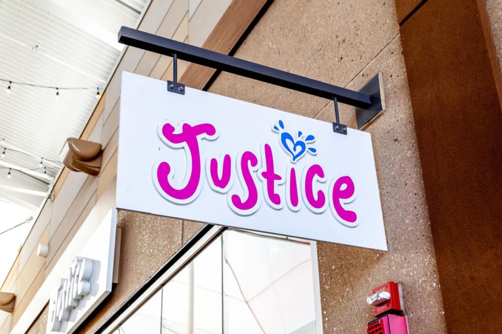 Justice Store Sign