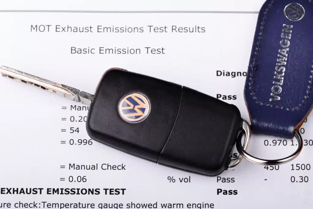 Volkswagon Keys on Emissions report