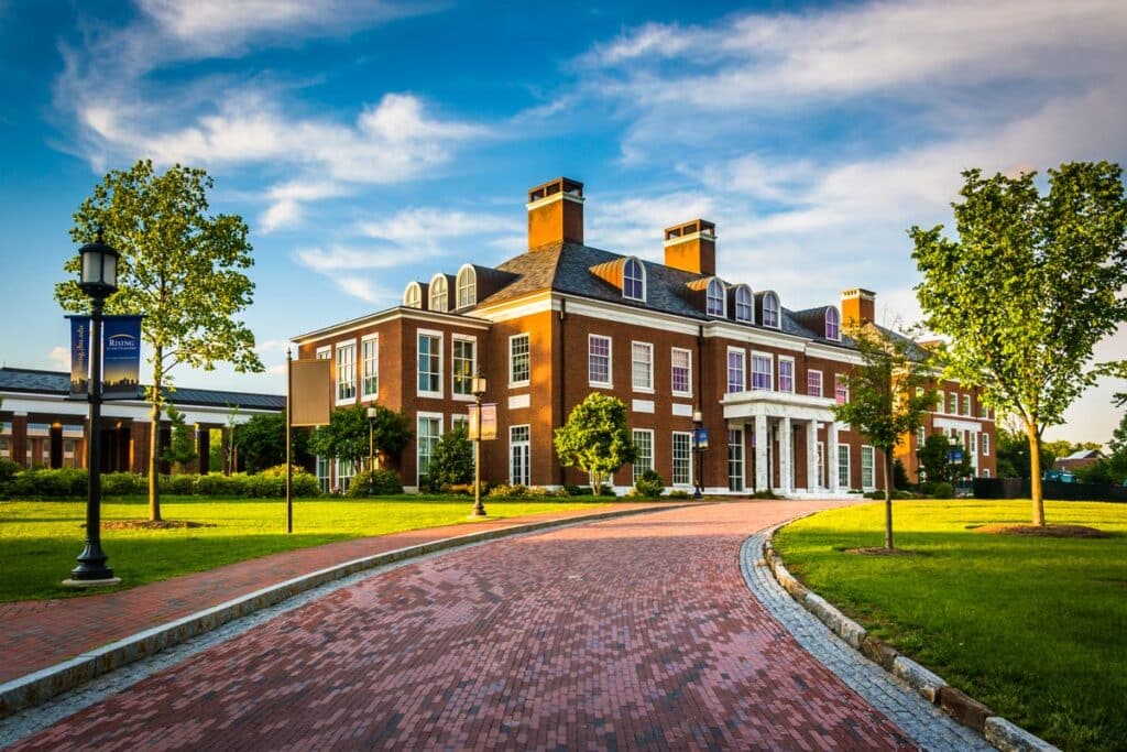 Mason Hall, at John Hopkins University in Baltimore, Maryland, representing the Johns Hopkins tuition settlement.