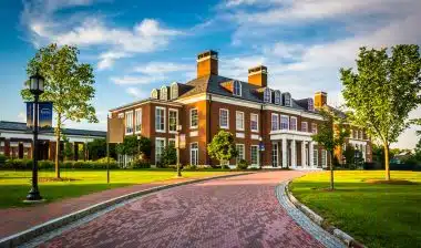 Mason Hall, at John Hopkins University in Baltimore, Maryland, representing the Johns Hopkins tuition settlement.