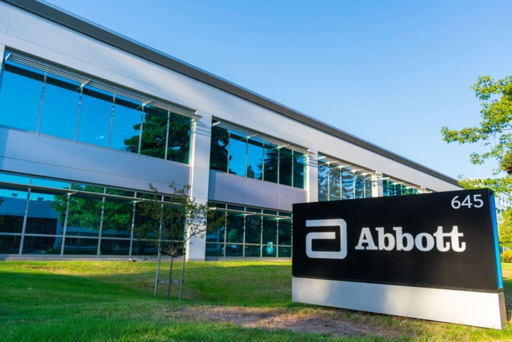 Outside building of Abbott Labs.