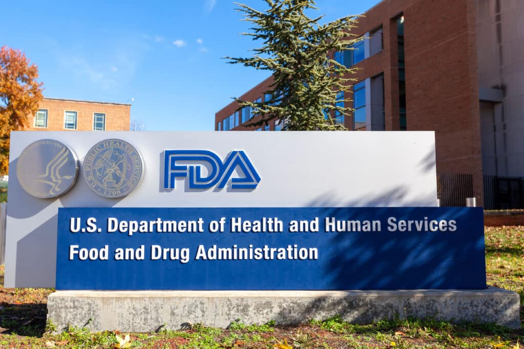 Exterior view of the headquarters of US Food and Drug Administration