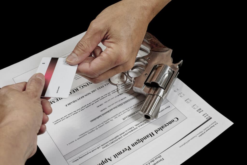 Purchasing a gun with a credit card
