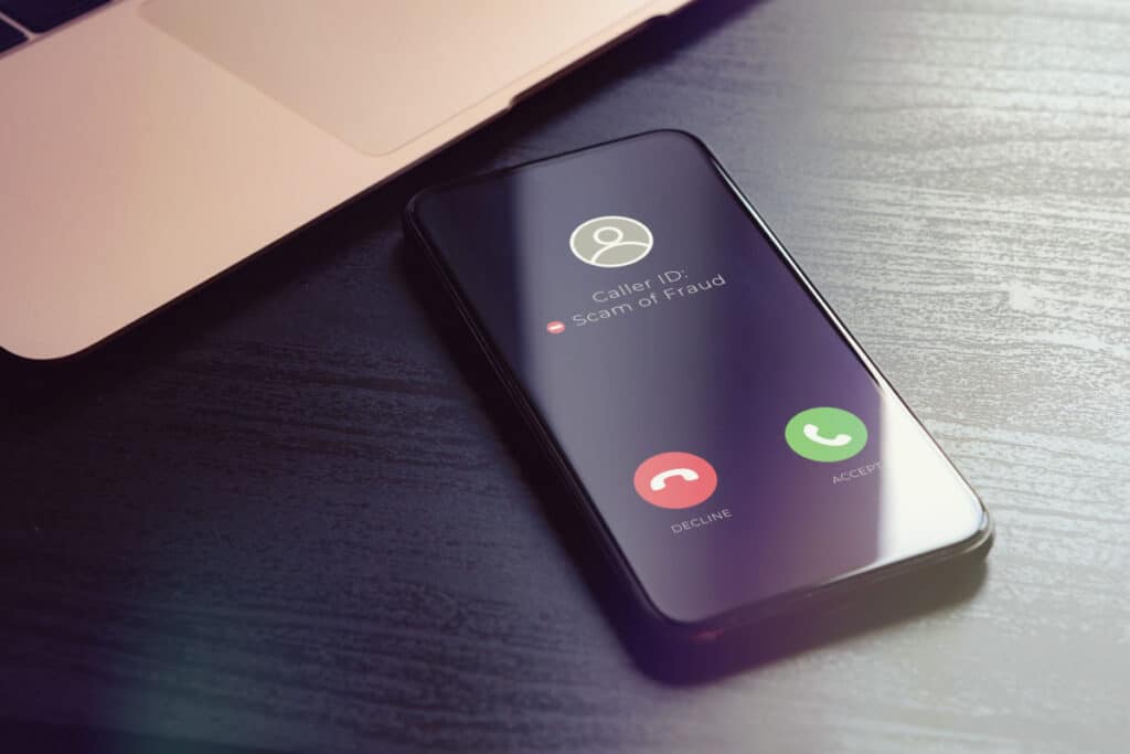 Spam calling on a cell phone