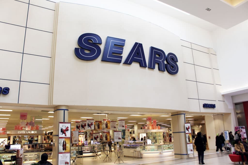 Store front of Sears