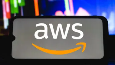 AWS Logo on cell phone