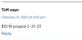 Benecol Site 2-21-23 settlement checks
