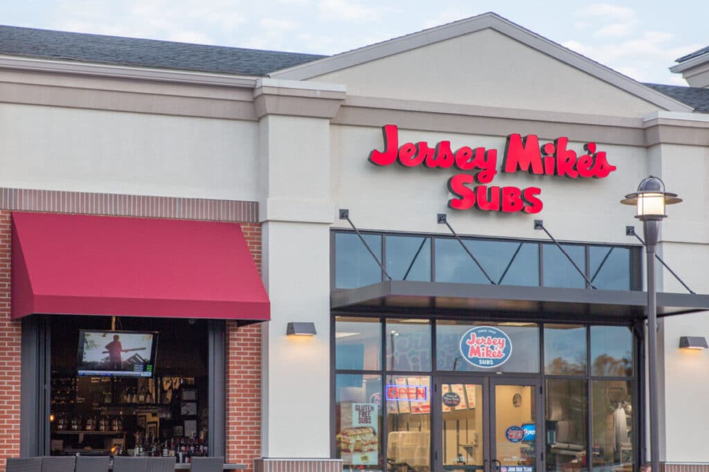 Jersey Mike's Subs Fast Food Restaurant.