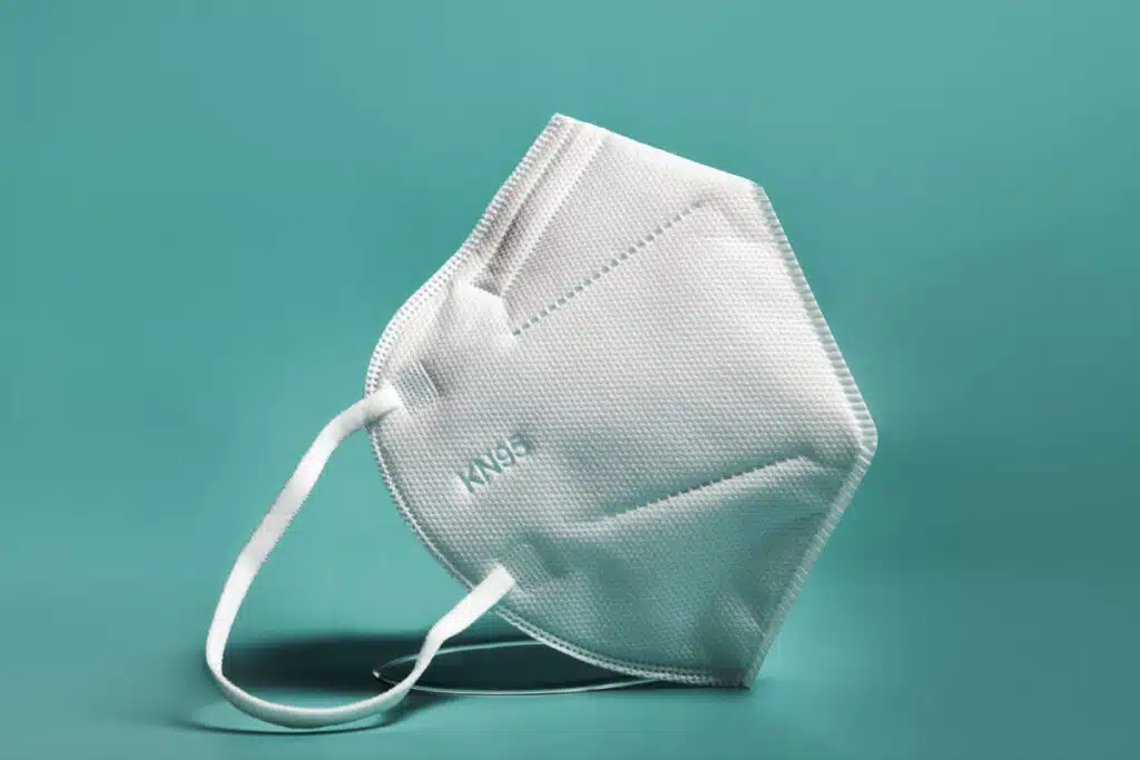 N95 mask representing the InvenTel settlement.