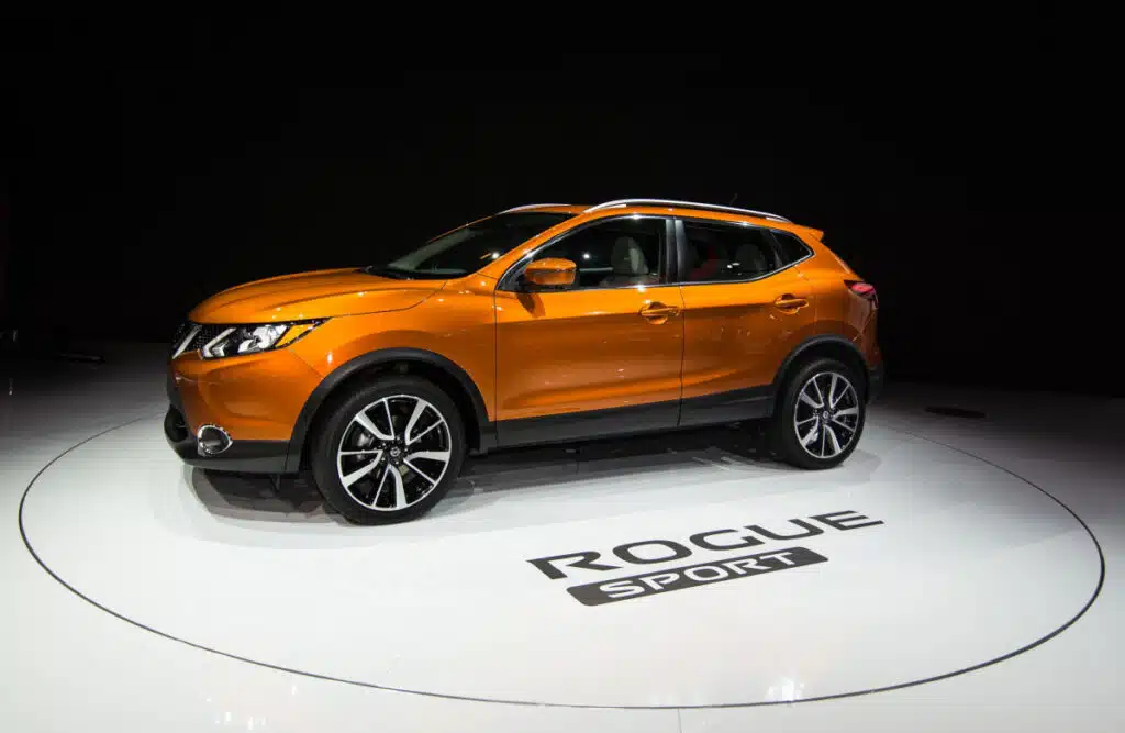 Nissan Rogue on showroom floor