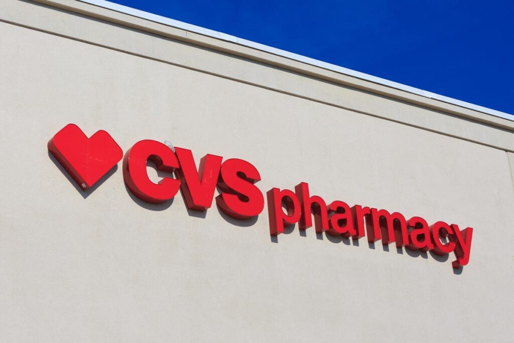 Close up of CVS signage against a blue sky, representing the CVS passport class action.