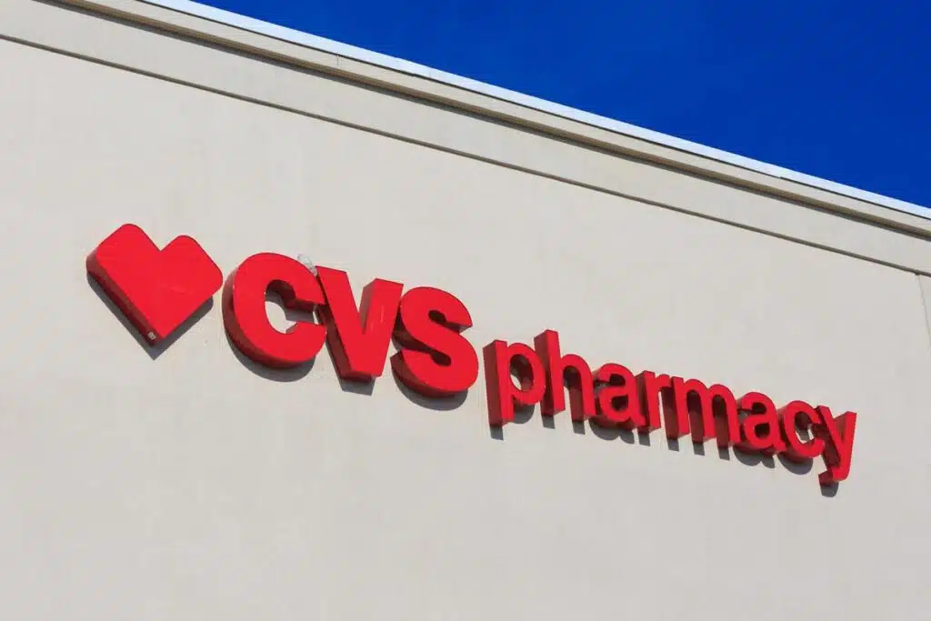 Close up of CVS signage against a blue sky, representing the CVS passport class action.