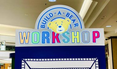 Close up of Build a Bear workshop signage, representing the Build-A-Bear text messages settlement.