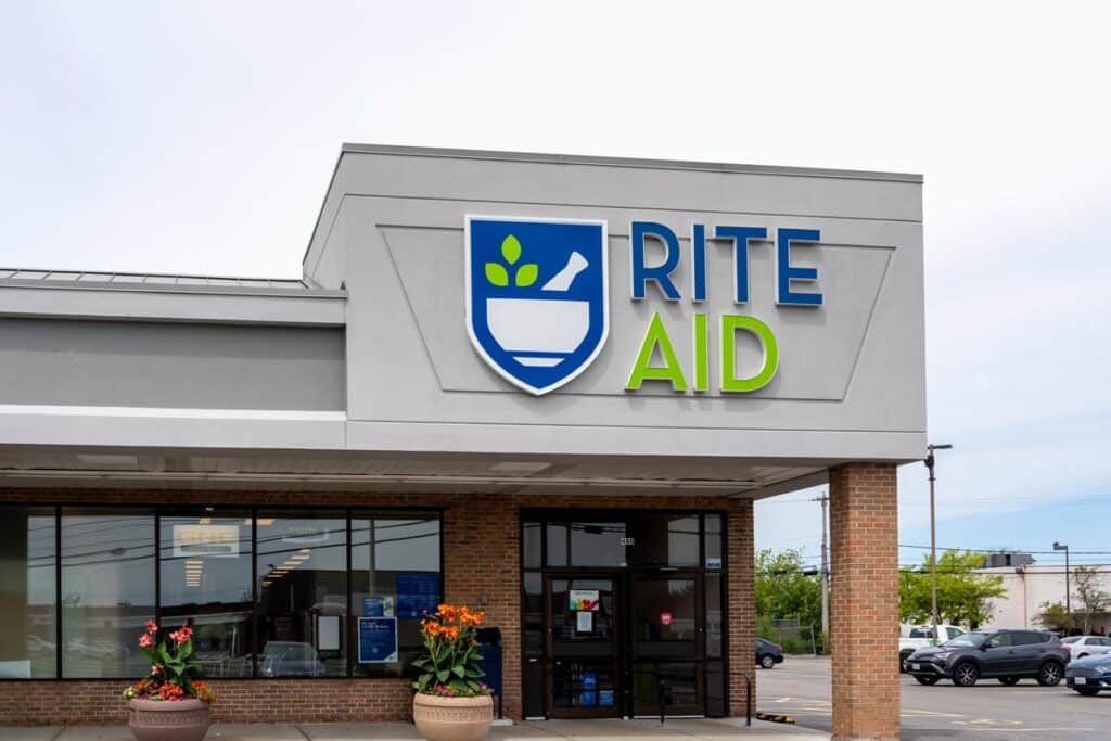 Exterior of a Rite Aid location.