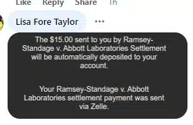 Abbott Laboratories FB 5-26-23 class action settlement checks