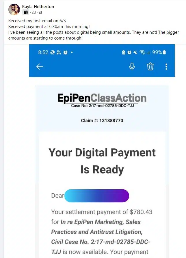 EpiPen FB 2 6-21-23 EpiPen settlement
