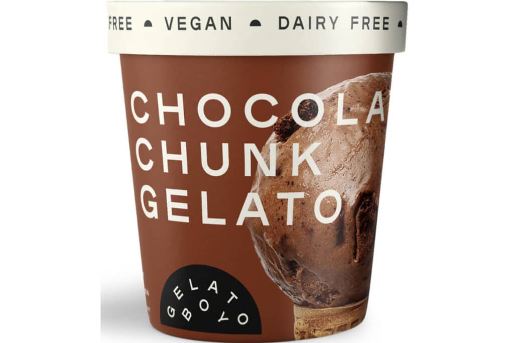 Product photo of recalled Chocolate Chunk Gelato by Gelato Boy, representing the Gelato Boy gelato recall.